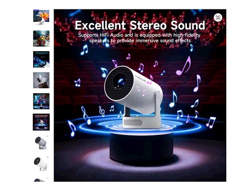 Mini Projector HiFi Sound